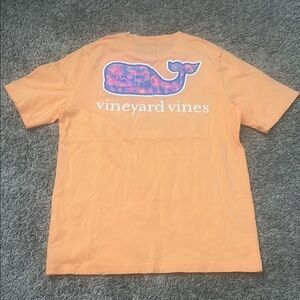 Vineyard Vines kids short sleeve monkey business T-Shirt with Whale Logo size sm